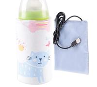 Custodia per biberon - Cotone | Milķ Bottłe Warmer Slēeve | Isolante per bottiglie in vetro antiscivolo per l'alimentazione sicura dei bambini, scaldalatte portatile, copertura isolante invernale | Ac