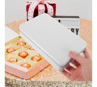 Custodia per biscotti in lamiera stagnata vintage da 3 pezzi