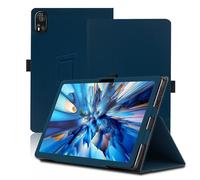 Custodia per Blackview Mega 8 13 Pollici, Cover Tablet Blackview Mega 8, Copertura Protettiva Pieghevole con Supporto per Matita e Cinturino da Polso, Protezione Completa. (Blu)