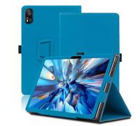 Custodia per Blackview Mega 8 13 Pollici, Cover Tablet Blackview Mega 8, Copertura Protettiva Pieghevole con Supporto per Matita e Cinturino da Polso, Protezione Completa. (Azzurro)