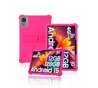Custodia per Blackview Tab 60 Pro 10.1 pollici 2025 più nuovo, yystao bambini morbido silicone custodia compatibile con Blackview Tablet 10 pollici, supporto regolabile (rosa)