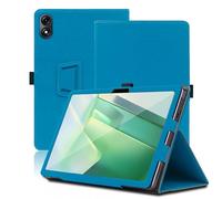 Custodia per Blackview Tab 9 Wifi 11 Pollici, Cover Tablet Blackview Tab 9 Wifi, Copertura Protettiva Pieghevole con Supporto per Matita e Cinturino da Polso, Protezione Completa. (Azzurro)