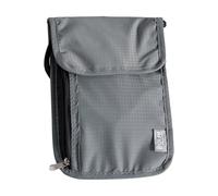 Custodia per borsa, materiale di blocco Faraday, tessuto di nylon impermeabile, funzione antifurto da viaggio, organizer compatto, design con laccetto da collo, per passaporto, carte di credito