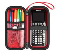 Custodia per calcolatrice TI-84 Plus CE/Evo/TI-30XS/TI-Nspire CX II, colore rosso