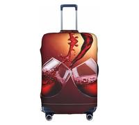 Custodia per calici da vino rosso, elegante custodia protettiva da viaggio con stampa su entrambi i lati, design elastico per una vestibilità sicura e protezione dai graffi, bianco, S