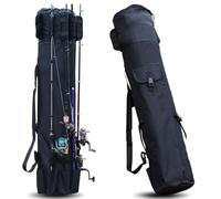 Custodia per Canna da Pesca per Daiwa Ninja Tele Surf 2023-2026+ | Oxford 600D | Grande Capacit | 5 Tasche | Tracolla Regolabile | Pieghevole | Cerniera Laterale | Organizzazione Uscita Pesca