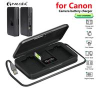 Custodia per caricabatterie intelligente LCD custodia multifunzione per batteria per Canon LP-E5 LP-E6 LP-E8 LP-E10 LP-E12 LP-E17 NB-2l NB-7l NB-10l BP-511 batteria per fotocamera