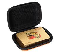 Custodia per carte - Custodia per gioielli da viaggio | Scatola portaoggetti per carte | Piccola scatola per carte da gioco impermeabile con fodera morbida | Custodia protettiva antipolvere per carte