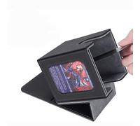 Custodia per carte da gioco MTG Commander con finestra di visualizzazione - Scatola portacarte in pelle che contiene fino a 100 carte da gioco TCG fronte-retro nero,rosa,Bianco,giallo,argento,Verde sc