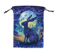 Custodia per carte dei tarocchi - Borsa per gioielli con coulisse, organizer per tarocchi e divinazione, 13 x 18 cm, supporto per forniture magiche, custodia compatta | Borsa portaoggetti