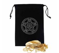 Custodia per carte dei tarocchi, misteriosa borsa per tarocchi magici neri, sacchetti per carte di tarocchi per carte da gioco da tavolo per divinazione strega, borsa per per carte dei