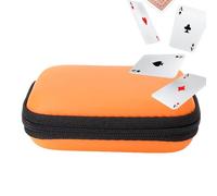 Custodia per carte di credito, impermeabile, piccola scatola per carte da gioco con fodera morbida, custodia con cerniera per carte, oggetti da collezione, gioielli, custodia protettiva portatile per