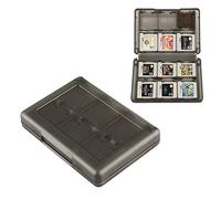 Custodia per carte di gioco 3DS, 28 in 1, compatibile con Nintendo NEW 3DS / NEW 3DS XL / 3DS / 3DS XL / DSi / DSi XL / DS / NEW 2DS / NEW 2DS XL / 2DS/ 2DS XL Catridge Storage Box (nero)