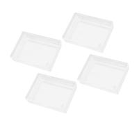 Custodia per carte grezze, scatole per mazzi carte in plastica trasparente, scatola portaoggetti chiusa con chiusura a scatto per carte collezionabili con base sferica, custodia da gioco per da