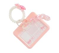 Custodia per carte scorrevole Custodia protettiva per carte in plastica trasparente con attacco portachiavi per borsa per zaino Portachiavi con ciondolo Protezione per carte pasto in plastica