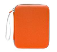 Custodia per carte Yoto, 80 tasche, 10 pagine, con cerniera, per lettore di mini schede audio (arancione)