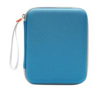 Custodia per carte Yoto, 80 tasche, 10 pagine, organizer per raccoglitore, con cerniera, per lettore mini schede audio (blu)