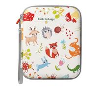 Custodia per carte Yoto, 80 tasche, con cerniera, organizer per album con maniche, per lettore Yoto, mini schede audiolibri (foresta)