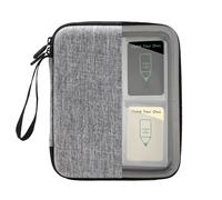 Custodia per carte Yoto con 120 tasche, capacità cartella portatile con 2 cerniere e tracolla per il trasporto, porta carte con maniche per viaggi (grigio)