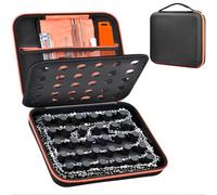 Custodia per catena per motosega compatibile con KAKEI/per Stihl/per DEWALT/per NEO-TEC/per UPFOREST/per catene Oregon, 6-12 pezzi, organizer per il trasporto di accessori per kit di lime per motosega