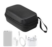 Custodia per cavi con cerniera, organizer portatile per cavi, borsa da viaggio per il trasporto, piccola borsa rigida per caricabatterie, adattatore per cavi di alimentazione, custodia da viaggio per