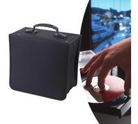Custodia per CD con capacità 500 Porta DVD portatile per viaggi, musica,