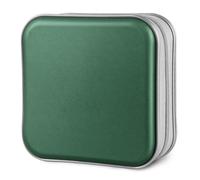 Custodia per CD Siveit da 40 CD/DVD, custodia rigida in plastica per DVD, raccoglitore per auto, casa, ufficio, viaggio (verde scuro)