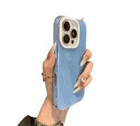 Custodia per cellulare anti-goccia in tinta unita adatta per iPhone 15pro/16promax/14 (blu 02, per iPhone XS)