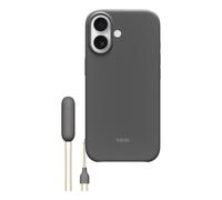 Beats Custodia Cavalletto per iPhone 17 con MagSafe e Controllo fotocamera, cordino che funge da supporto integrato, finitura opaca, fodera in microfibra - Grigio granito