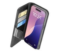 Custodia per cellulare Cellularline Book Agenda Folio Pelle Sintetica Nera per iPhone 16e/17e
