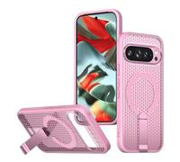 Custodia per cellulare con cavalletto magnetico in silicone TPU e PC per