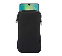 Custodia per cellulare in neoprene con cerniera per iPhone 17 Pro Max 16 Plus 15 Plus iPhone 14 13 12 Pro Max Google Pixel 10 Pro XL 9 Pro XL 8 Pro OnePlus 15 Moto G Power 5G 2024 G Play (nero)