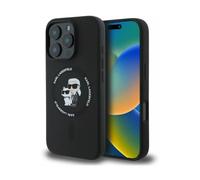 Custodia per cellulare Karl Lagerfeld KLHMP16LSCMKCRHK - iPhone 16 Pro Nero