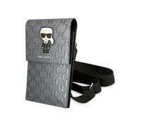 Custodia per cellulare Karl Lagerfeld KLWBSAMIPG Ikonik Karl Monogram Patch Argento - Universale