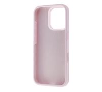 Muvit For Change Recycletek Custodia in silicone liquido compatibile con Apple iPhone 16 Pro Rosa