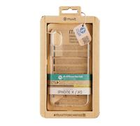 Custodia Antibatterica Trasparente Muvit Recycletek per iPhone X/XS