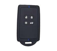 Custodia per chiave elettronica per Renault Clio, Megane, Koleos, Kadjar, Kangoo, Twingo, Talisman, Captur, Espace, Dacia Duster, 4 pulsanti, in silicone, accessorio per portachiavi auto, colore blu
