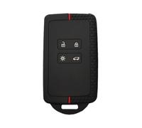 Custodia per chiave elettronica per Renault Clio, Megane, Koleos, Kadjar, Kangoo, Twingo, Talisman, Captur, Espace, Dacia Duster, 4 pulsanti, in silicone, accessori (rosso)