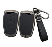 Custodia per chiave auto in lega di pelle adatta per Hyundai Genesis Santa Fe Equus Azera IX45 Key Fob Smart Key Holder case portachiavi Shell borsa portachiavi accessori