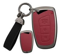 Custodia per chiave auto in lega di pelle adatta per Hyundai Genesis Santa Fe Equus Azera IX45 Key Fob Smart Key Holder case portachiavi Shell borsa portachiavi accessori