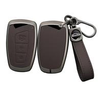 Custodia per chiave auto in lega di pelle adatta per Hyundai Genesis Santa Fe Equus Azera IX45 Key Fob Smart Key Holder case portachiavi Shell borsa portachiavi accessori