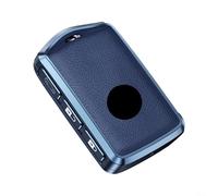 Custodia per chiave auto in pelle e alluminio, per Volvo S60, S90, XC60, XC90, V90, V70, XC40, XC70, C30, S80, 2017-2022, ultra leggera, colore: blu