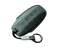 Custodia per chiave auto in pelle scamosciata per BYD Song Atto F0 Yuan Plus Dolphin per Tang Han Ev per Tang Dm Qin PLUS accessori per auto Song (colore: verde A2)