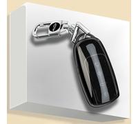 Custodia per chiave auto per modelli Chery Jao Tiggo, confezione da 1 telecomando trasparente in silicone nero o con accesso completo ai pulsanti e trasparenza del segnale, J8/J9/8 Plus/8 Pro/7 Pro/5