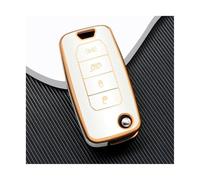 Custodia Per Chiave Pieghevole Per Jeep Per Renegade Per Compass 2016 2019 2020 2021 4 Pulsanti Accessori Per Chiavi A Scatto Protetti(Golden White)