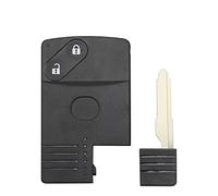 Custodia per chiave telecomando auto per Maz*DA 5 6 CX-7 CX-9 RX8 Miata MX5 2/3/4 pulsanti guscio di carta non tagliato MAZ24 Blade Fob custodia vuota (3+1 pulsanti)