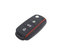 Custodia Per Chiavi Auto Per VW Per Golf Per Jetta Per POLO Per Skoda Per Yeti Per Superb Per Rapid Per Octavia Copri Chiavi In Silicone A 3 Pulsanti. Guscio Chiave(Red)