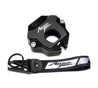 Custodia per chiavi in alluminio Per Hon@&da Africa Twin CRF1100L CRF1000L CRF 1000 1100 XRV750 XRV 750 Moto Chiave In Alluminio Caso Della Copertura Borsette Portachiavi Catena Chiave(Combo Black)