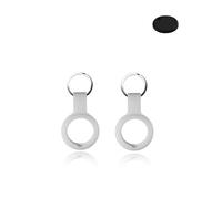 Custodia per Chipolo ONE Key Finder, in silicone durevole, ecologico, antiurto, facile da rimuovere e anti-smarrimento, confezione da 2, colore: bianco