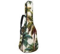 Custodia per chitarra acustica, 1 cm di spessore, impermeabile, con imbottitura spessa 1 cm, cappello da cowboy senza cuciture e motivo Wild West a ferro di cavallo, Multicolore 08, 42.9x16.9x4.7 in